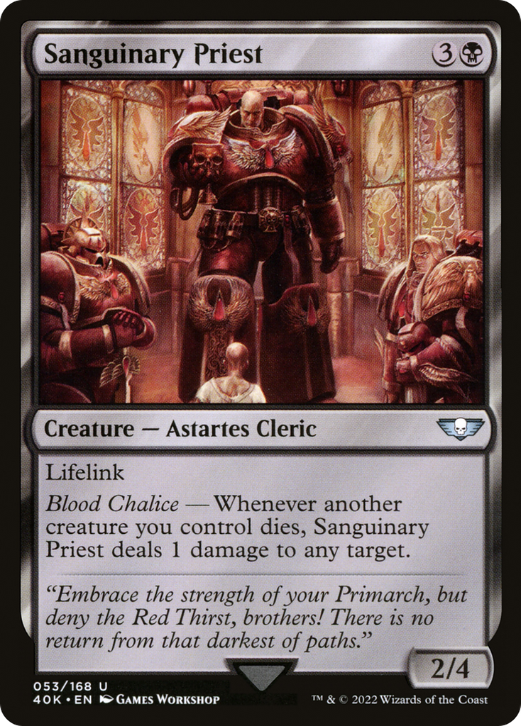 Magic: The Gathering - Sanguinary Priest - Warhammer 40000 Commander