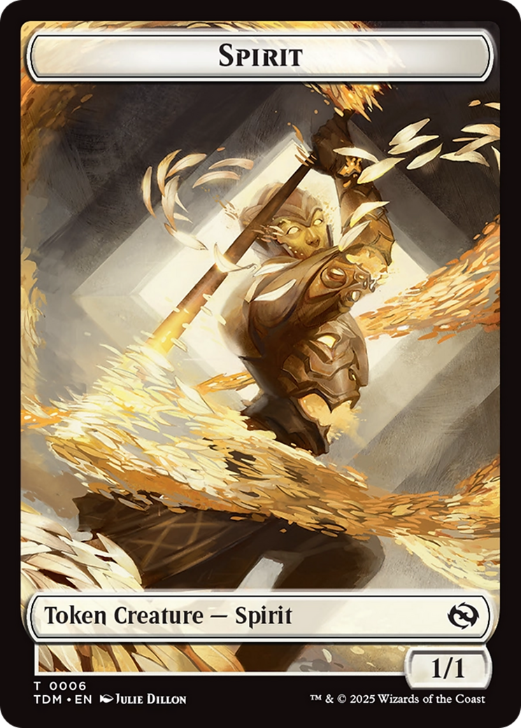 Magic: The Gathering - Spirit Token - Tarkir: Dragonstorm Tokens