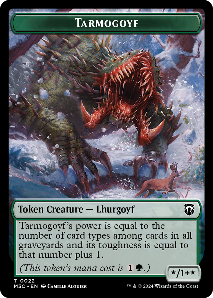 Magic: The Gathering - Tarmogoyf Token - Modern Horizons 3 Commander Tokens