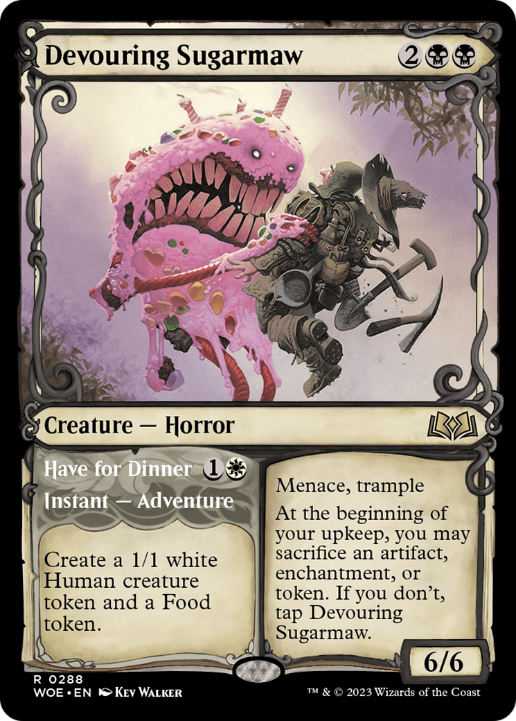 Magic: The Gathering - Devouring Sugarmaw // Have for Dinner Foil - Wilds of Eldraine