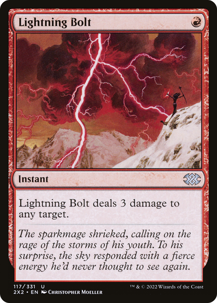 Magic: The Gathering - Lightning Bolt Foil - Double Masters 2022