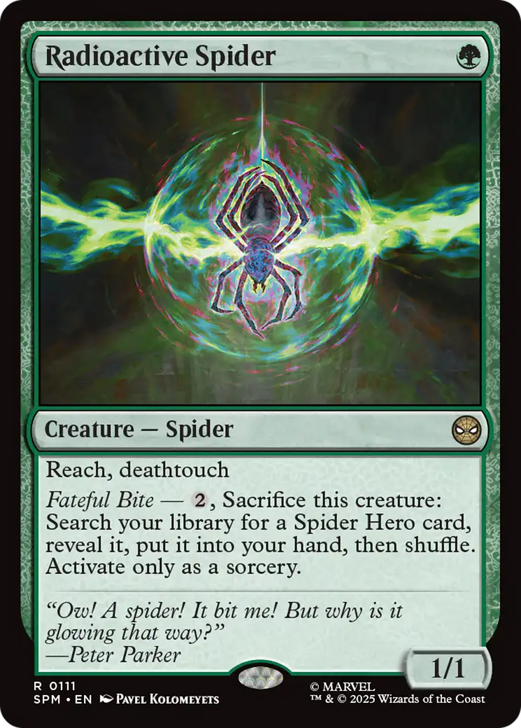 Magic: The Gathering - Radioactive Spider Foil - Marvel's Spider-Man