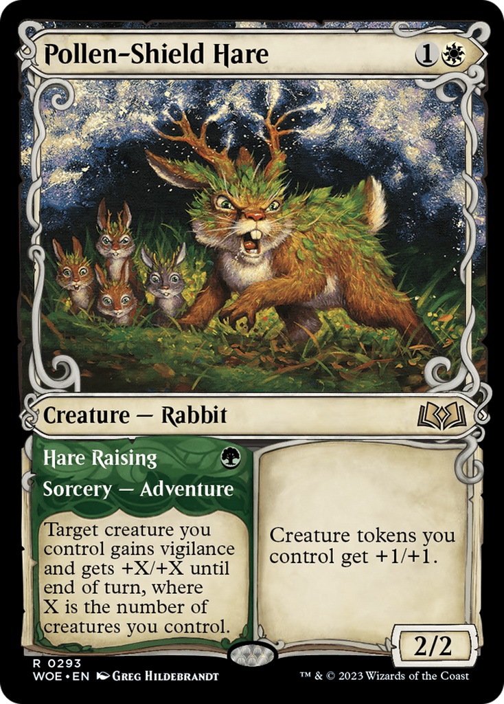 Magic: The Gathering - Pollen-Shield Hare // Hare Raising Foil - Wilds of Eldraine