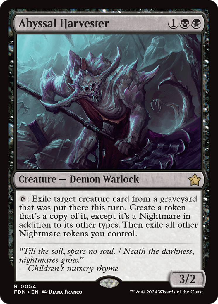 Magic: The Gathering - Abyssal Harvester - Foundations