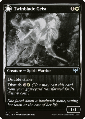 Magic: The Gathering - Twinblade Geist // Twinblade Invocation - Innistrad: Double Feature