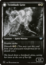 Magic: The Gathering - Twinblade Geist // Twinblade Invocation Foil - Innistrad: Double Feature