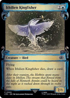 Magic: The Gathering - Ithilien Kingfisher Foil - The Lord of the Rings: Tales of Middle-earth