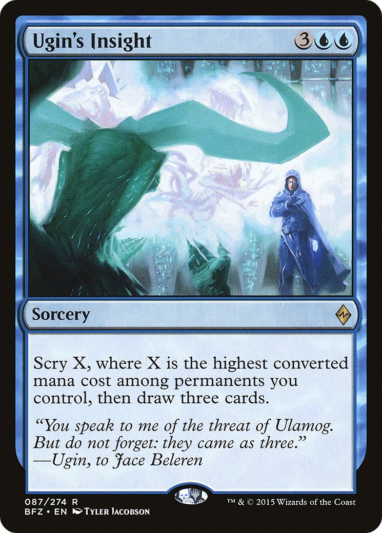 Magic: The Gathering - Ugin's Insight Foil - Battle for Zendikar