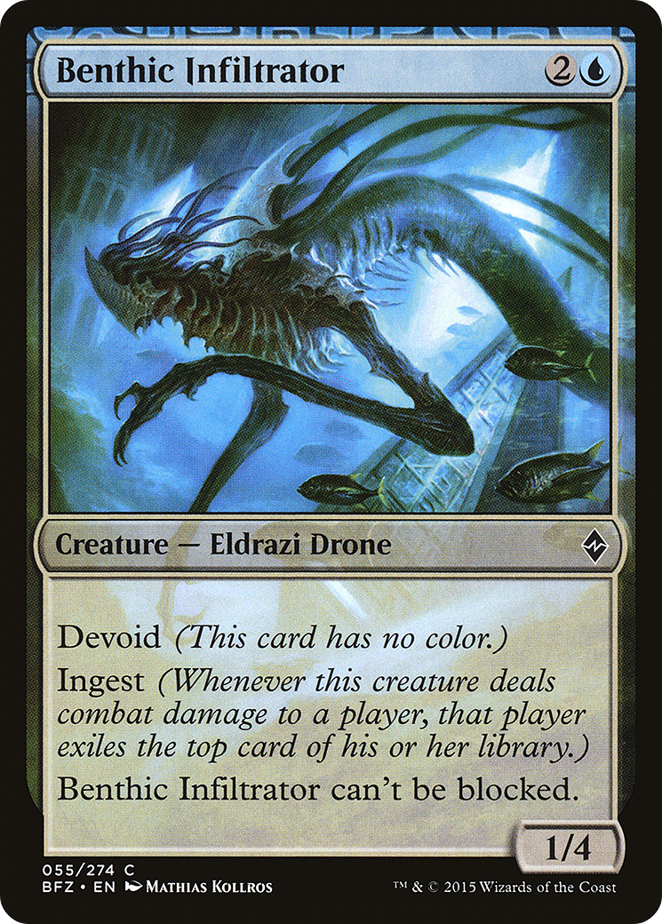 Magic: The Gathering - Benthic Infiltrator Foil - Battle for Zendikar
