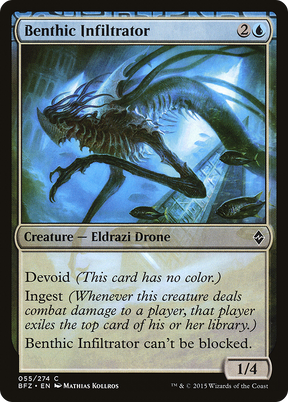 Magic: The Gathering - Benthic Infiltrator Foil - Battle for Zendikar