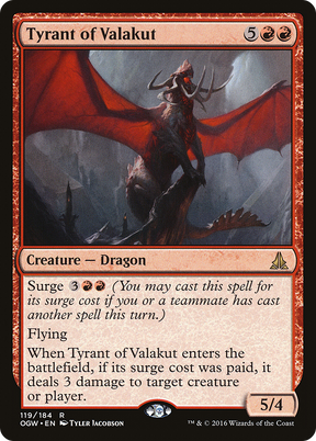 Magic: The Gathering - Tyrant of Valakut Foil - Oath of the Gatewatch
