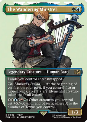 Magic: The Gathering - The Wandering Minstrel Foil - Final Fantasy