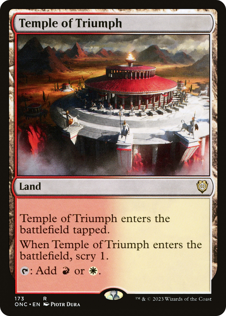 Magic: The Gathering - Temple of Triumph - Phyrexia: All Will Be One Commander