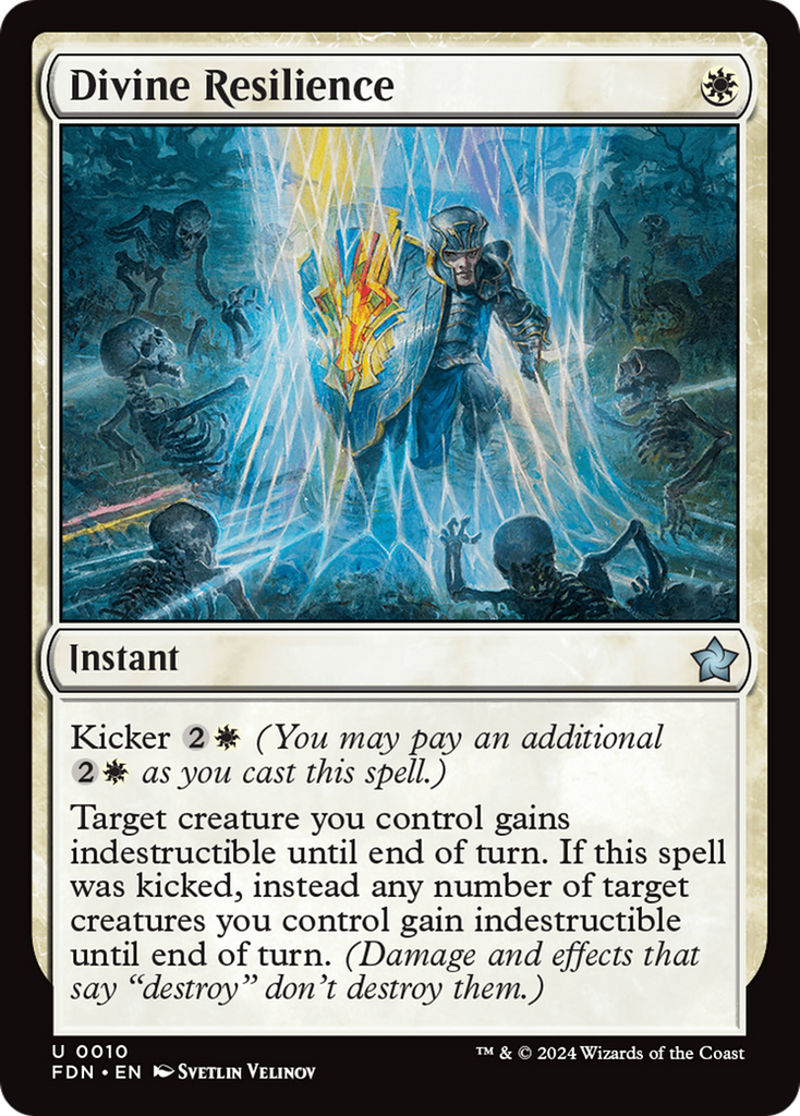 Magic: The Gathering - Divine Resilience Foil - Foundations