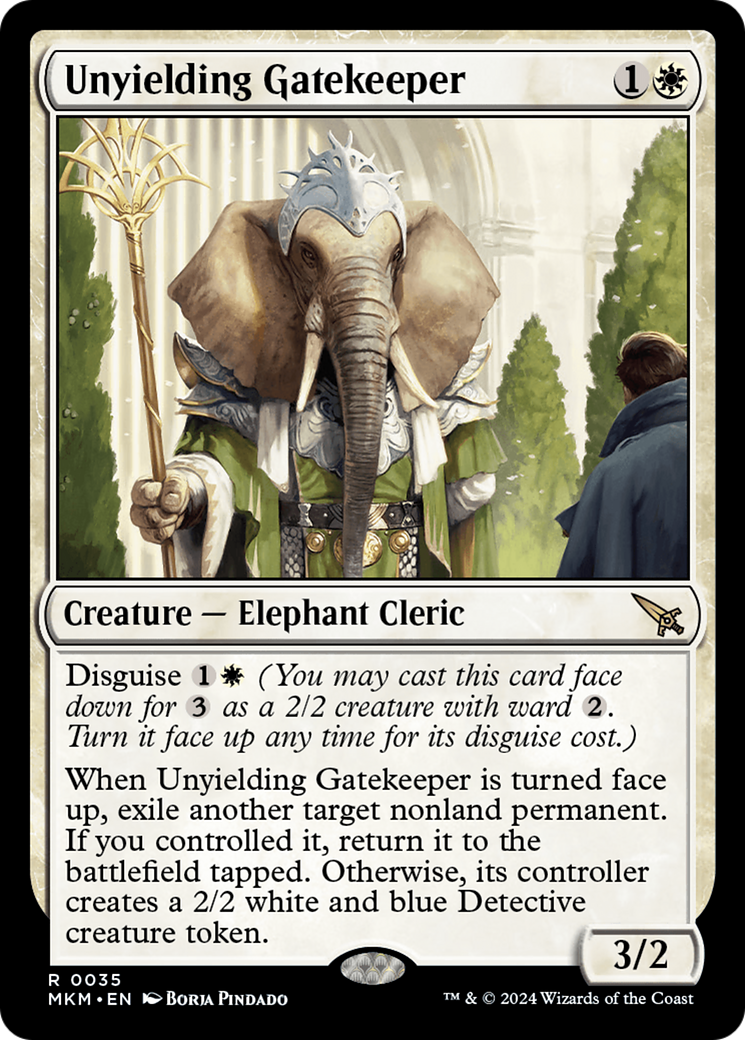 Magic: The Gathering - Unyielding Gatekeeper Foil - Murders at Karlov Manor