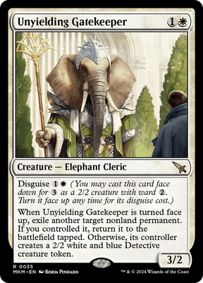 Magic: The Gathering - Unyielding Gatekeeper Foil - Murders at Karlov Manor
