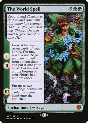 Magic: The Gathering - The World Spell Foil - Dominaria United