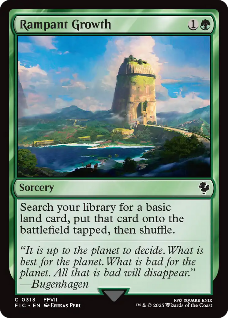 Magic: The Gathering - Rampant Growth - Final Fantasy Commander