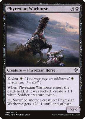 Magic: The Gathering - Phyrexian Warhorse - Dominaria United