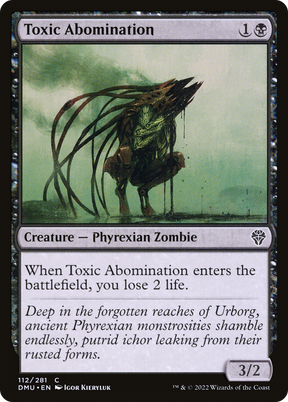 Magic: The Gathering - Toxic Abomination Foil - Dominaria United