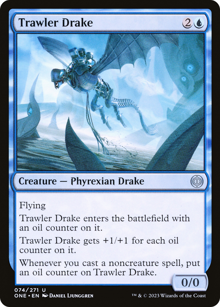 Magic: The Gathering - Trawler Drake - Phyrexia: All Will Be One