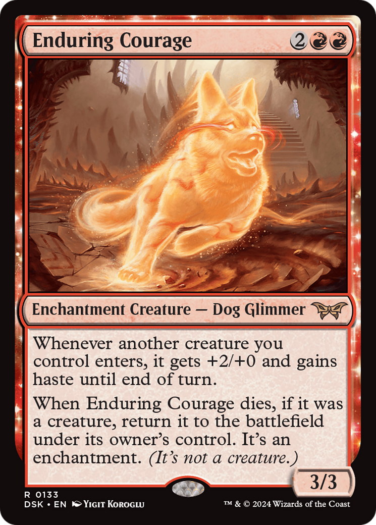 Magic: The Gathering - Enduring Courage - Duskmourn: House of Horror