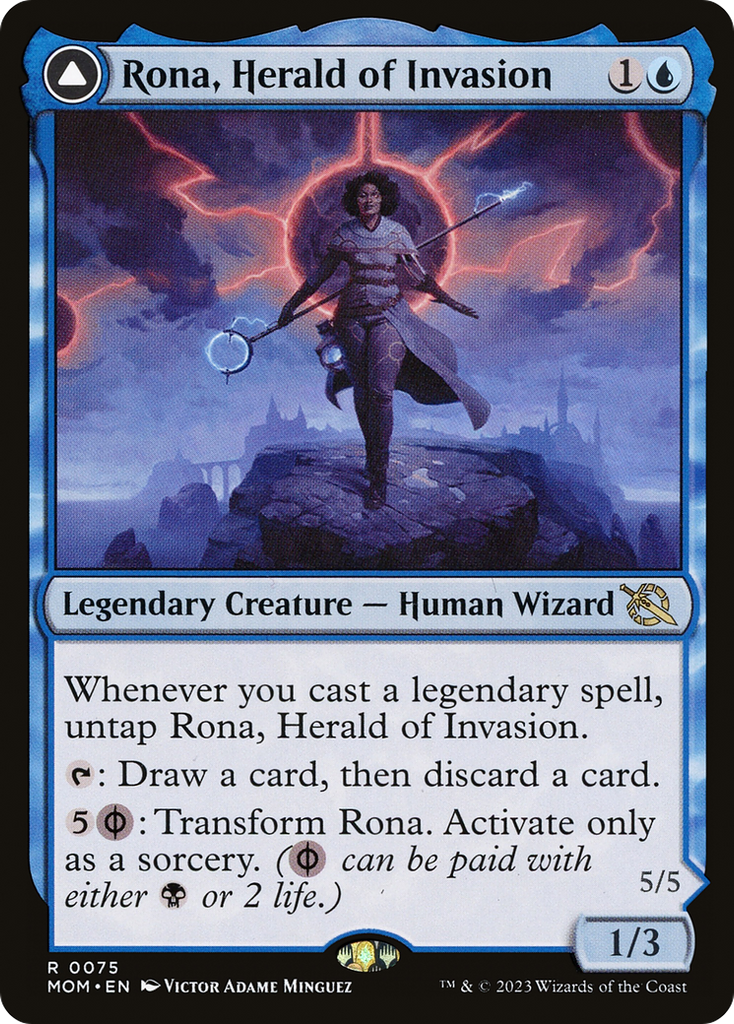 Magic: The Gathering - Rona, Herald of Invasion // Rona, Tolarian Obliterator Foil - March of the Machine