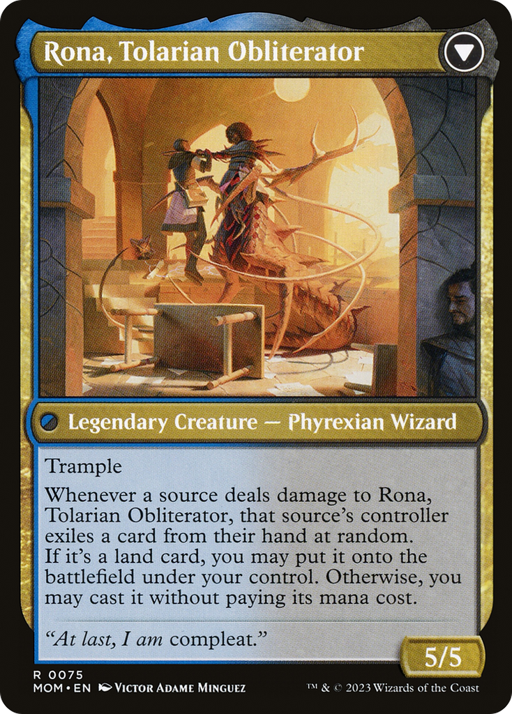 Magic: The Gathering - Rona, Herald of Invasion // Rona, Tolarian Obliterator Foil - March of the Machine