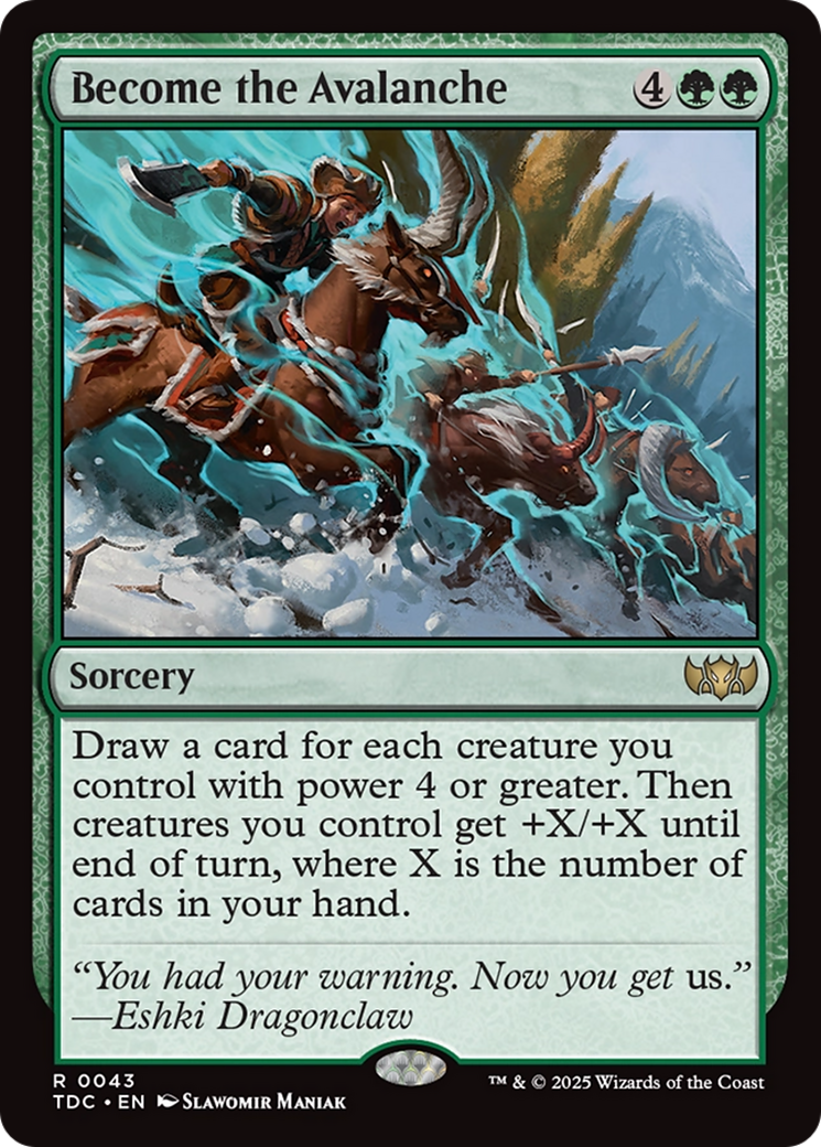Magic: The Gathering - Become the Avalanche - Tarkir: Dragonstorm Commander