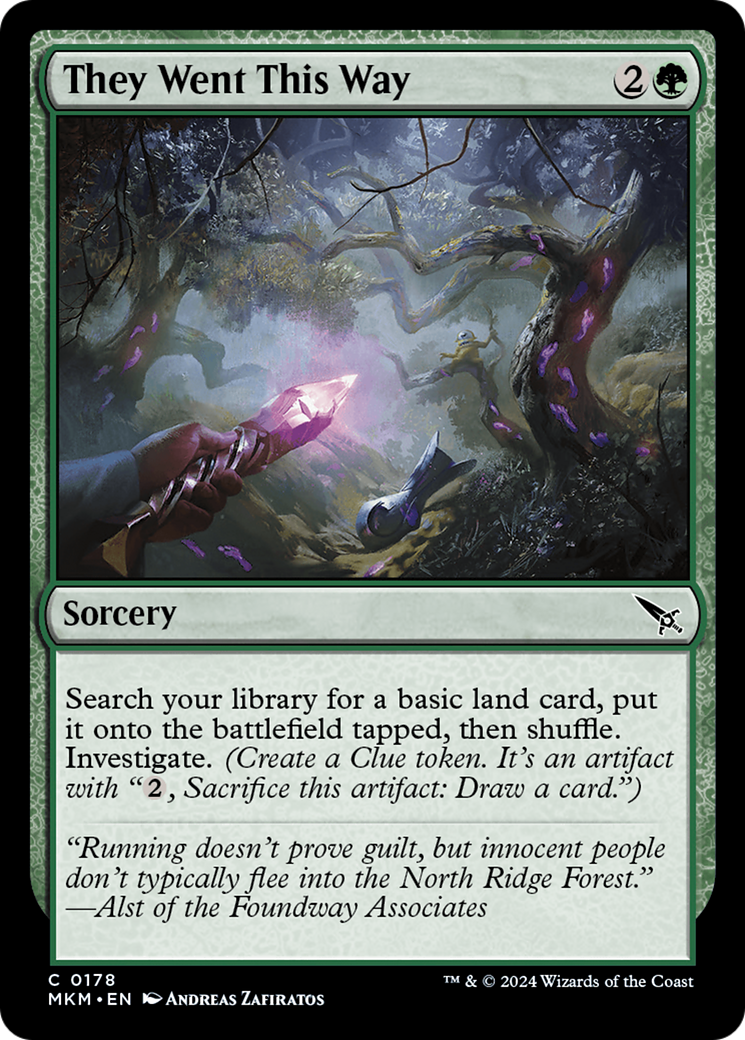 Magic: The Gathering - They Went This Way Foil - Murders at Karlov Manor