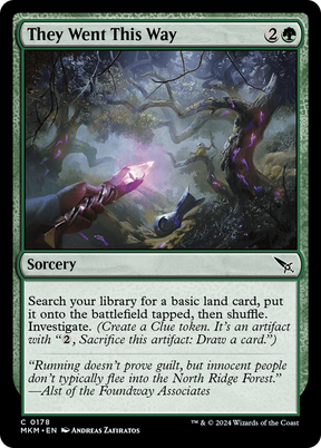 Magic: The Gathering - They Went This Way Foil - Murders at Karlov Manor