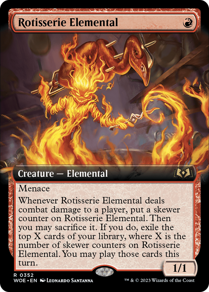 Magic: The Gathering - Rotisserie Elemental Foil - Wilds of Eldraine