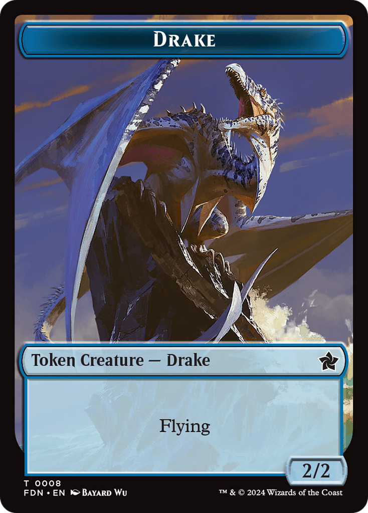 Magic: The Gathering - Drake Token - Foundations Tokens