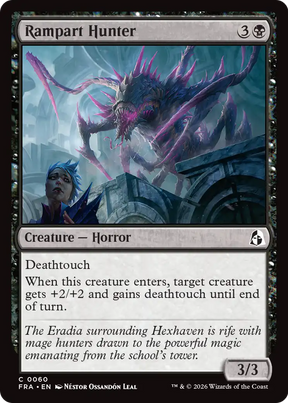 Magic: The Gathering - Rampart Hunter Foil - Reality Fracture