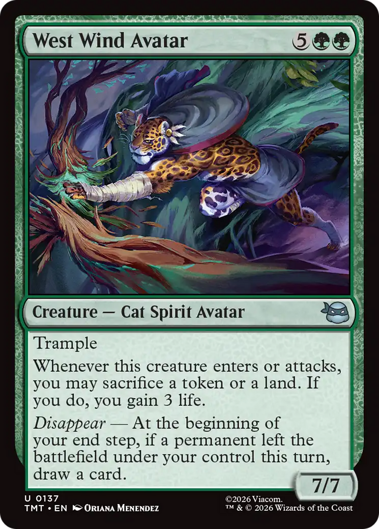 Magic: The Gathering - West Wind Avatar - Teenage Mutant Ninja Turtles