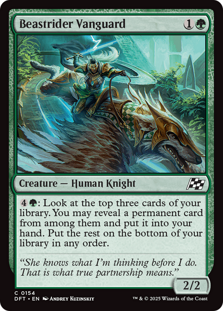 Magic: The Gathering - Beastrider Vanguard Foil - Aetherdrift