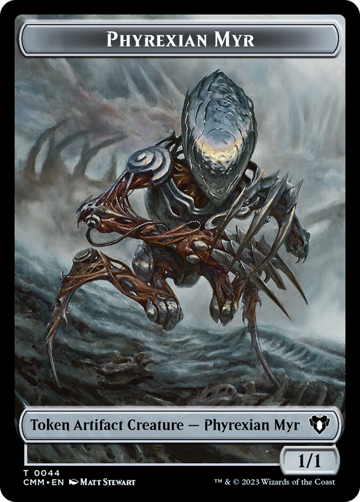 Magic: The Gathering - Phyrexian Myr Token - Commander Masters Tokens