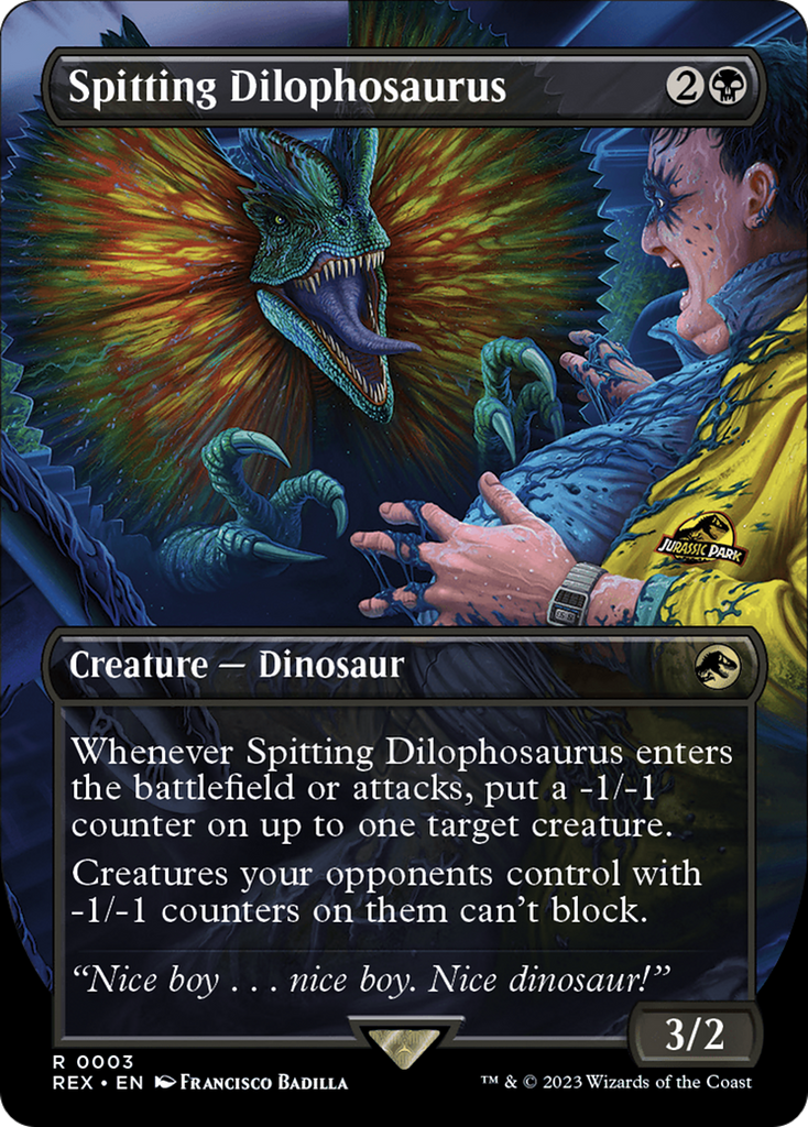 Magic: The Gathering - Spitting Dilophosaurus Foil - Jurassic World Collection