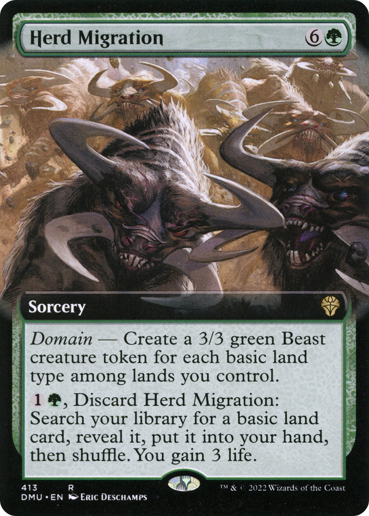 Magic: The Gathering - Herd Migration Foil - Dominaria United