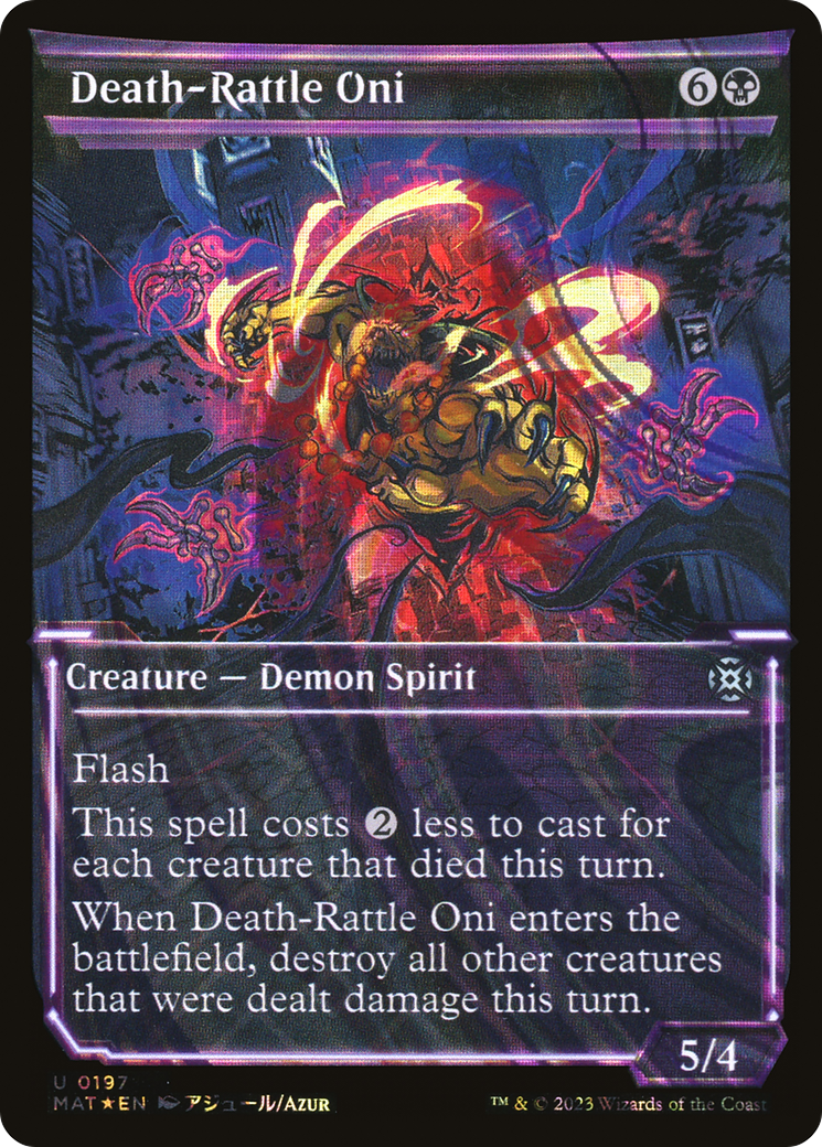Magic: The Gathering - Death-Rattle Oni Foil - March of the Machine: The Aftermath