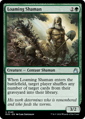 Magic: The Gathering - Loaming Shaman Foil - Ravnica Remastered