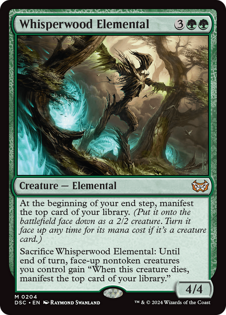 Magic: The Gathering - Whisperwood Elemental - Duskmourn: House of Horror Commander