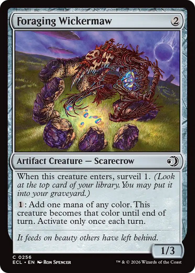 Magic: The Gathering - Foraging Wickermaw Foil - Lorwyn Eclipsed