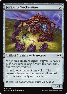 Magic: The Gathering - Foraging Wickermaw Foil - Lorwyn Eclipsed