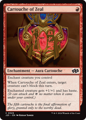Magic: The Gathering - Cartouche of Zeal - Foundations Jumpstart