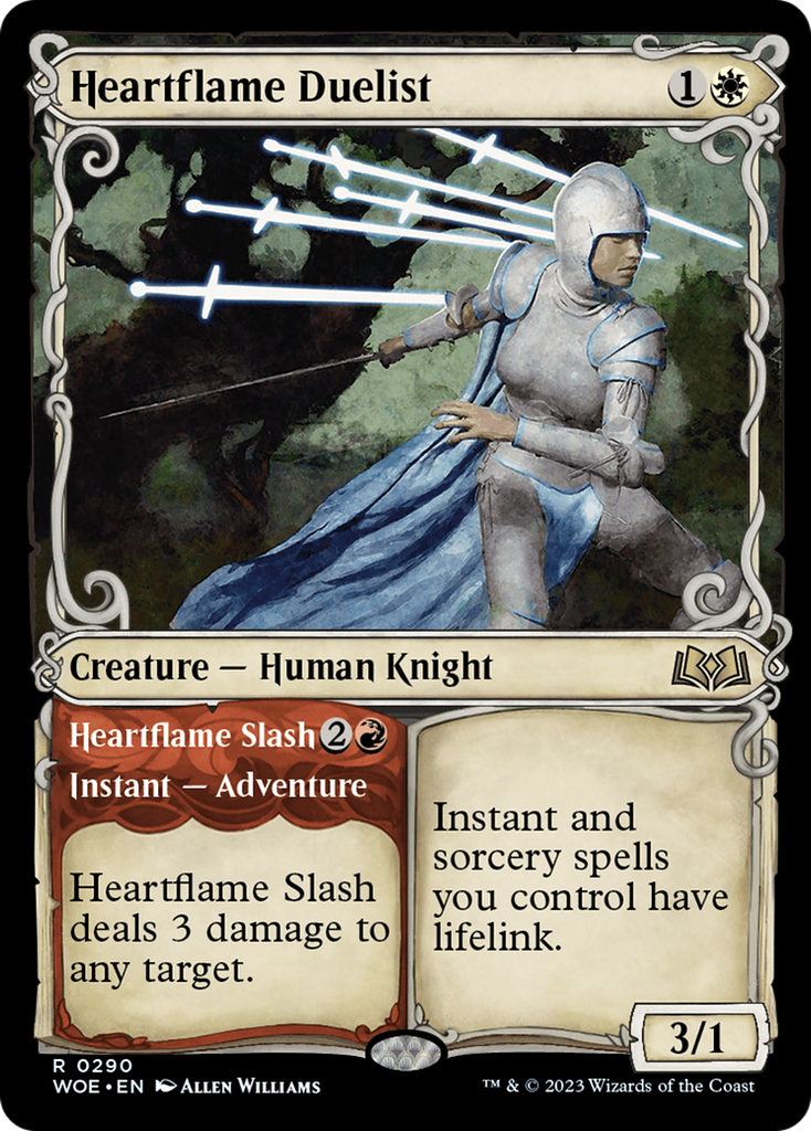 Magic: The Gathering - Heartflame Duelist // Heartflame Slash Foil - Wilds of Eldraine