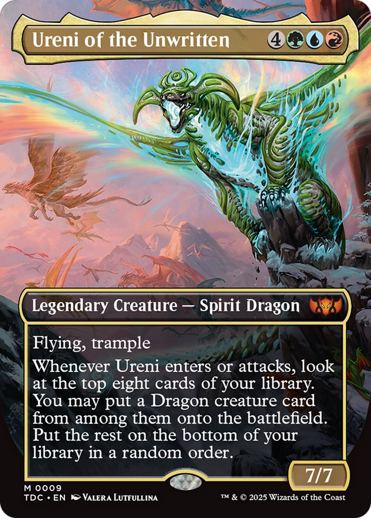 Magic: The Gathering - Ureni of the Unwritten Foil - Tarkir: Dragonstorm Commander