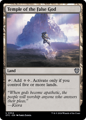 Magic: The Gathering - Temple of the False God - Outlaws of Thunder Junction Commander