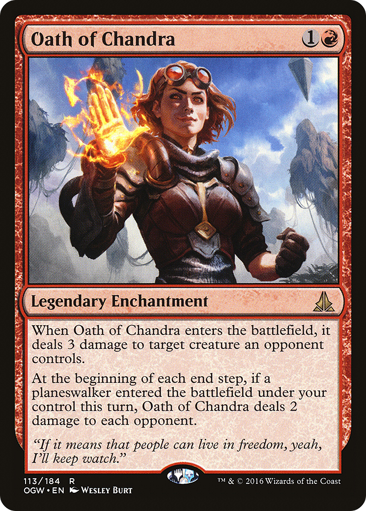 Magic: The Gathering - Oath of Chandra Foil - Oath of the Gatewatch