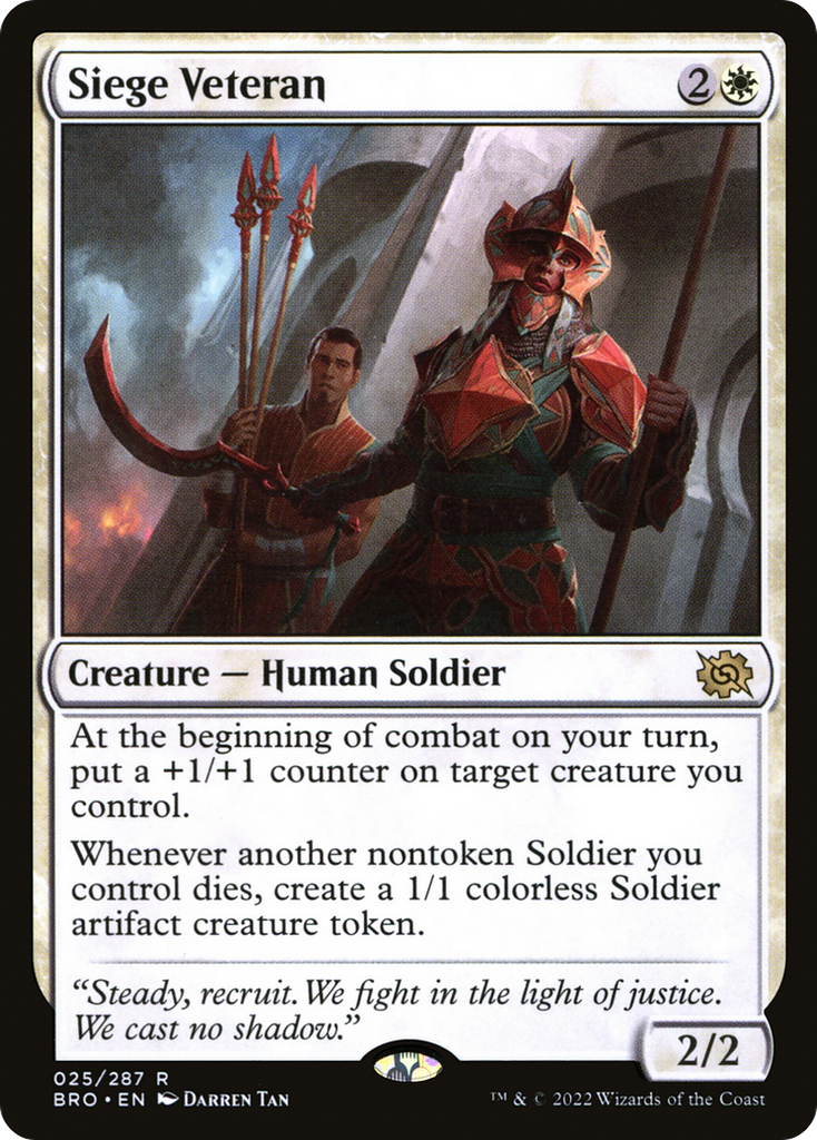 Magic: The Gathering - Siege Veteran - The Brothers' War